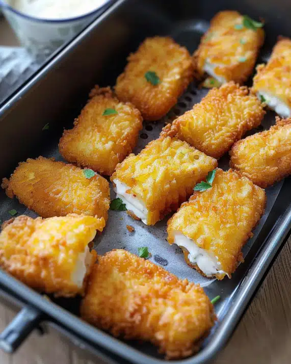 Fischstäbchen aus der Heißluftfritteuse
