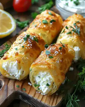Oven Fried Feta Rolls Knusprig und Lecker Genießen