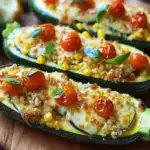 Cheesy Baked Zucchini Boats – Einfach und Lecker 2 Cheesy Baked Zucchini Boats – Einfach und Lecker
