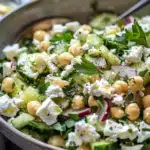 Gurkensalat mit Feta und Kichererbsen 2 Gurkensalat mit Feta und Kichererbsen