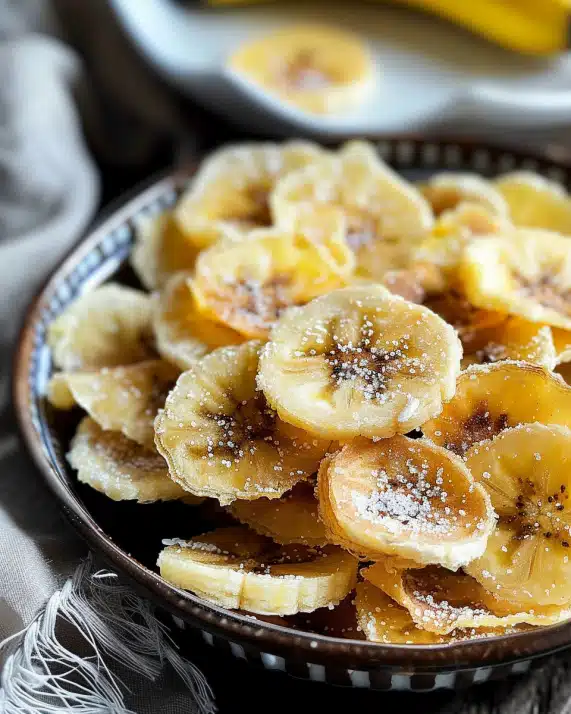 Knusprige Zimt-Bananenchips