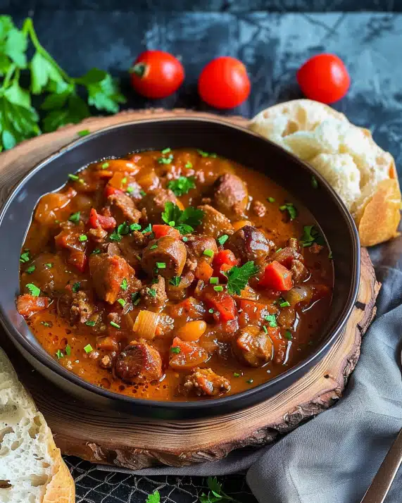 Würstchen Gulasch
