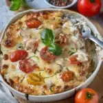 Hähnchenbrust überbacken mit Tomate und Käse 2 Hähnchenbrust überbacken mit Tomate und Käse