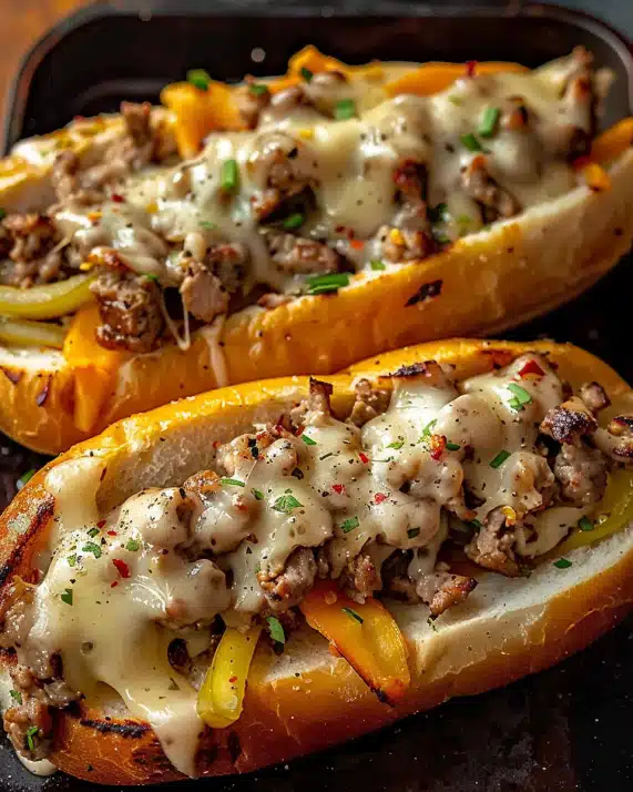 Hähnchen Cheesesteaks – Ein leichter Genuss mit viel Geschmack
