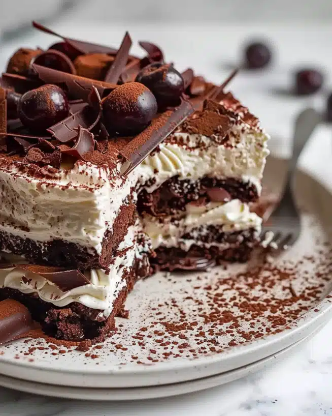 Veganes Schwarzwälder Kirschtiramisu: Dekadenter Genuss