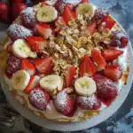 Erdbeer-Bananen-Käsekuchen