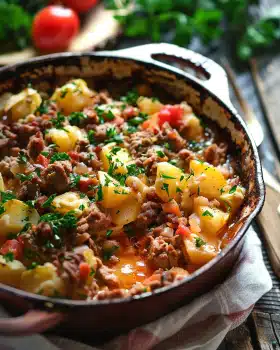 Bauerntopf mit Hackfleisch und Kartoffeln