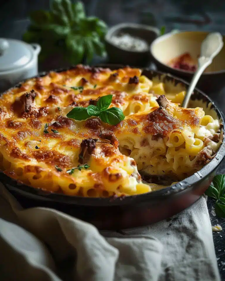 Makkaroni Käse Hackfleisch Auflauf