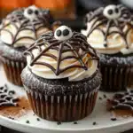 Spooky Spider Web Cupcakes 2 Spooky Spider Web Cupcakes