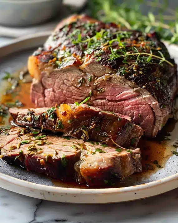 Rinderbraten einlegen in Buttermilch