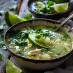 Limetten-Hühnchensuppe 2 Limetten-Hühnchensuppe