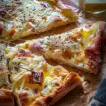 Flammkuchen mit Ziegenkäse 2 Flammkuchen mit Ziegenkäse