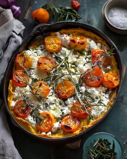 Ofenkürbis mit Feta
