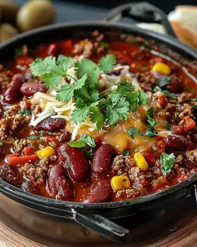 Langsame Kochmaschine Charcuterie Chili