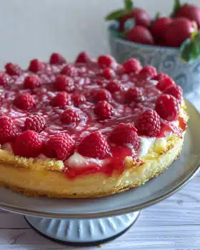 Erdbeerkuchen mit Quark