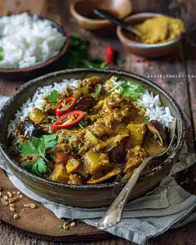Auberginen Curry