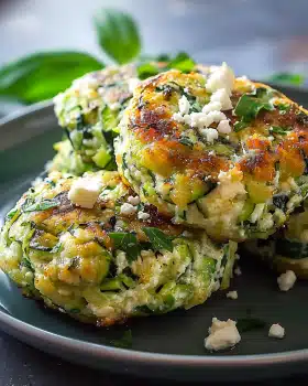 Zucchini-Frikadellen mit Feta