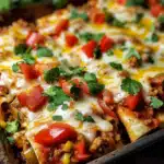 Käsiger Fajita-Hähnchen-Auflauf für die ganze Familie