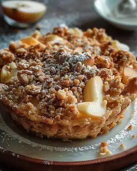 Gebackene Apfel-Crumble-Törtchen