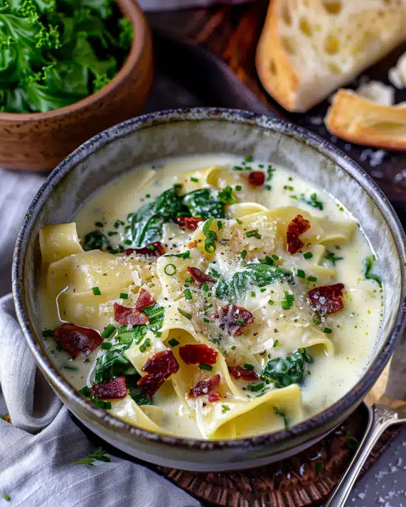 Weiße Lasagnesuppe