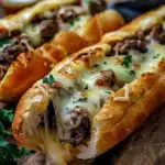 Philly Cheesesteak Käsebrotstangen sind Genuss