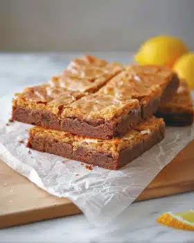 Zitronen-Brownies: Frischer Genuss