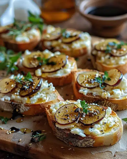 Balsamico-Ofenfeigen-Crostinis