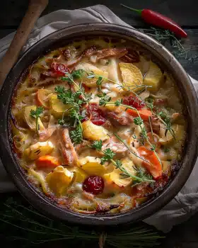 Bauerntopf mit Hühnchen und Gemüse