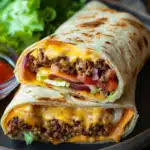 Cheeseburger Wraps – Einfach und Schnell 2 Cheeseburger Wraps – Einfach und Schnell