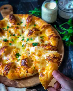 Pizzablume mit Ofenkäse (Schnelles Rezept)