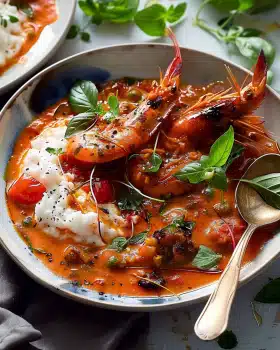 Langostinos in Tomatensauce