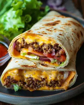 Cheeseburger Wraps – Einfach und Schnell