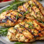 Gegrillte Hähnchenbrust mit Zitronen-Kräuter-Marinade