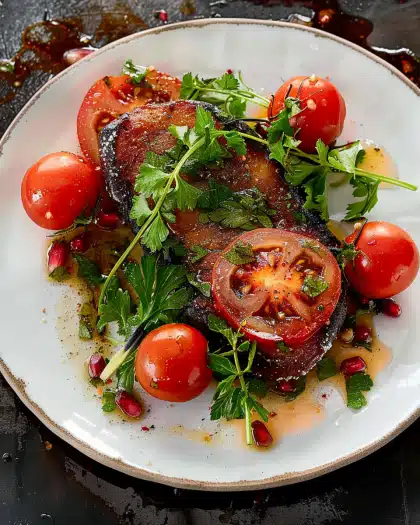 Kalbsleber mit Tomaten